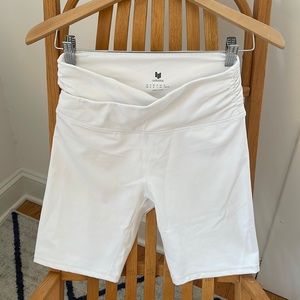 White Women's Bike Shorts